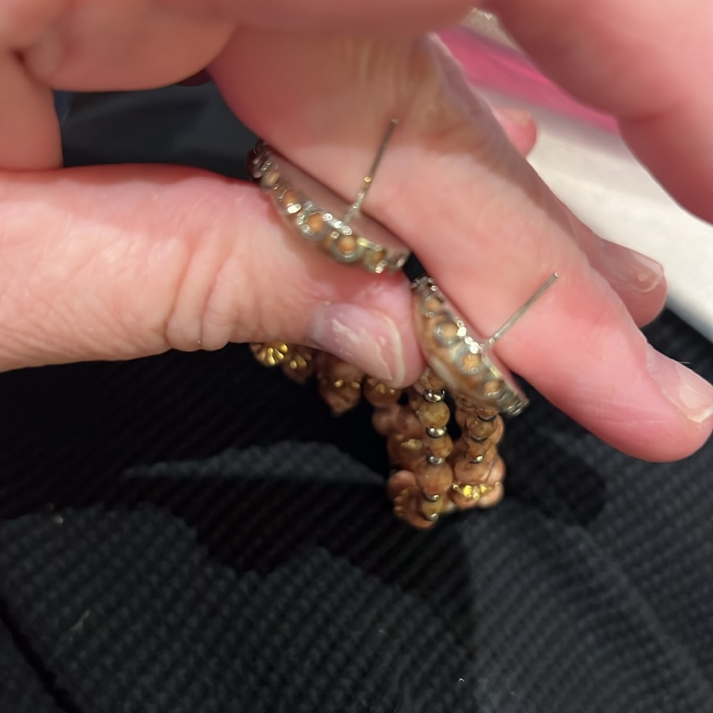 Gorgeous Jasper Statement Earrings - image 2